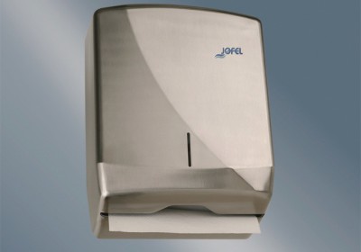 AH25000 Jofel Диспенсер листовых полотенец в пачках Z ,C и I - сложения, Нержаве...