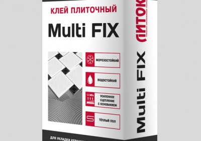 Плиточный клей ЛИТОКС Multi Fix, 25кг Плиточный цементный клей Multi Fix применя...