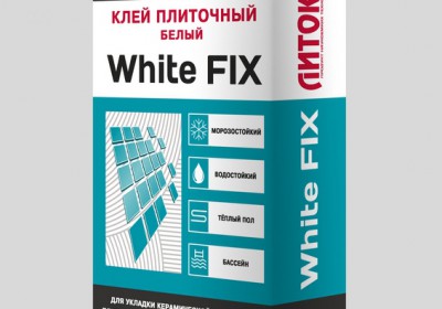 Белый цементный клей ЛИТОКС White FIX, 25кг Белый цементный клей White FIX приме...