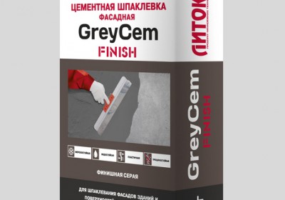Цементная фасадная шпаклевка ЛИТОКС GreyCem, 20кг Предназначена для ручного фини...
