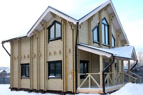 Финская технология строительства деревянных домов из двойного бруса