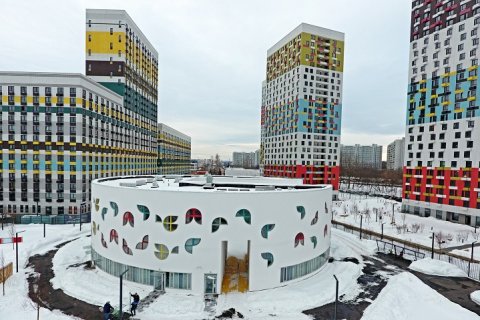 В Москве построили круглый детский сад!