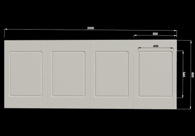 Стеновая панель МДФ EVROWOOD PL 1, 800x12x2000 мм.
