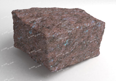 Колотая брусчатка из гранита Токовского месторождения 100х100х50 мм