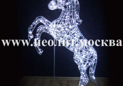 Светодиодная фигура Конь на дыбах