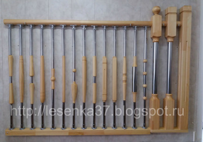 Комбинированные балясины для лестниц от производителя.