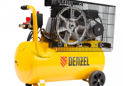 Компрессор воздушный DENZEL BCI2300/50, 2.3 кВт, ременный привод, 50 литров, 400 л/мин