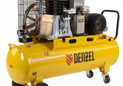 Компрессор воздушный DENZEL BCI4000-T/100, 4.0 кВт, ременный привод, 100 литров, 690 л/мин