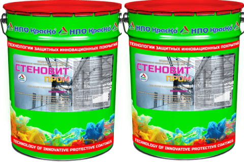 Стеновит Пром -износостойкая антисептическая краска для стен производственных помещений от компании НПО КРАСКО