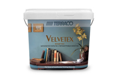 Вельветтекс,1 кг-декоративное покрытие с мягким перламутровым оттенком