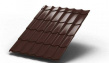 Металлочерепица Ламонтерра 0,5 мм Полиэстер RAL8017 коричневый шоколад