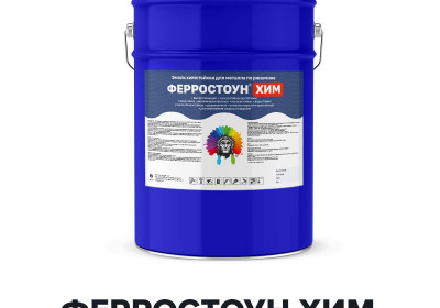 Полуматовая полиуретановая эмаль - ФЕРРОСТОУН ХИМ (Kraskoff Pro)