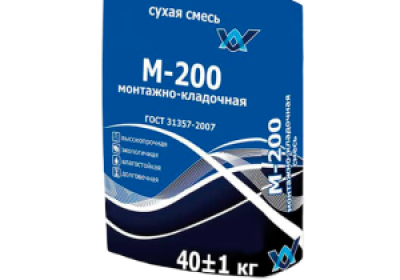 Смесь М-200 монтажно-кладочная ФИНСТРОЙ Extra ГОСТ (40 кг) (Улучшенная формула)