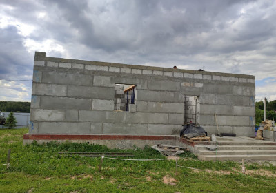 Домокомплект из полистиролбетона панели крупноформатные паз-гребень.