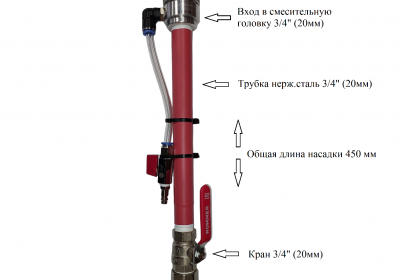 Торкрет насадка Титан-8-Д-34 для мокрого торкретирования