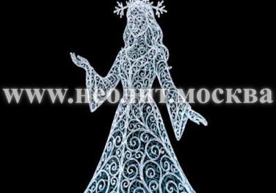 Светодиодная фигура Снегурочка высотой 2 м