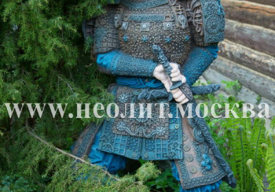 Садовая фигура Самурай в доспехах 145 см из стеклопластика