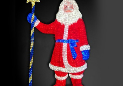 Светящаяся фигура Дед Мороз 200 см из акрила