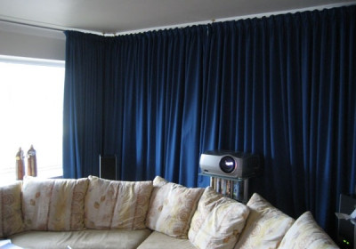 Акустические шумопоглощающие шторы. Изготовление.