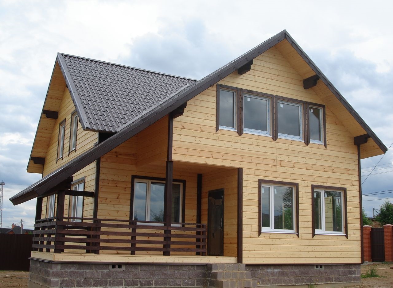 Современные деревянные дома из клееного бруса